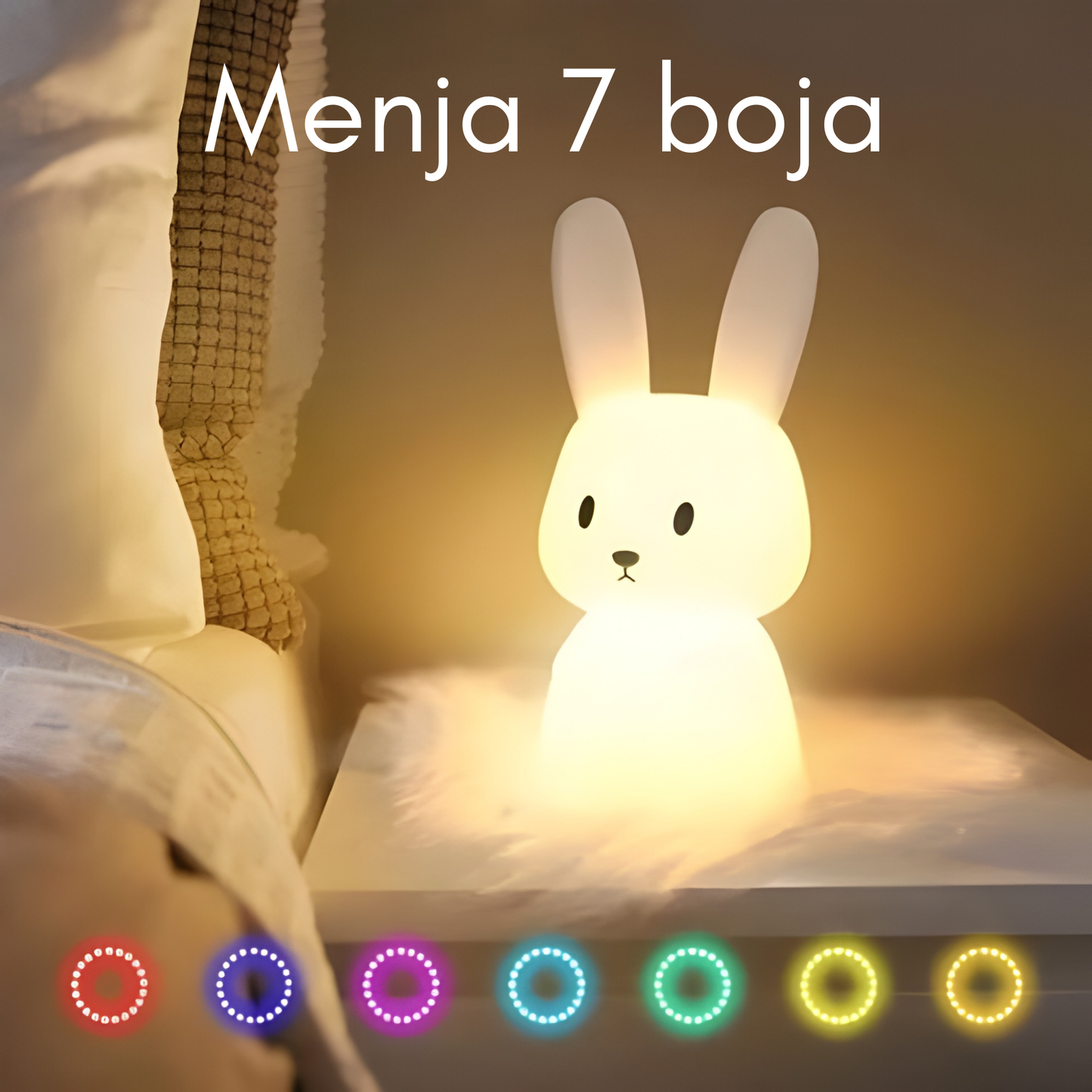 Silikonska Zec Lampa