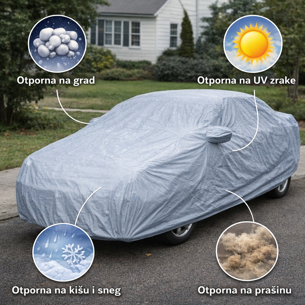 Cerada za Auto (SIVA BOJA)